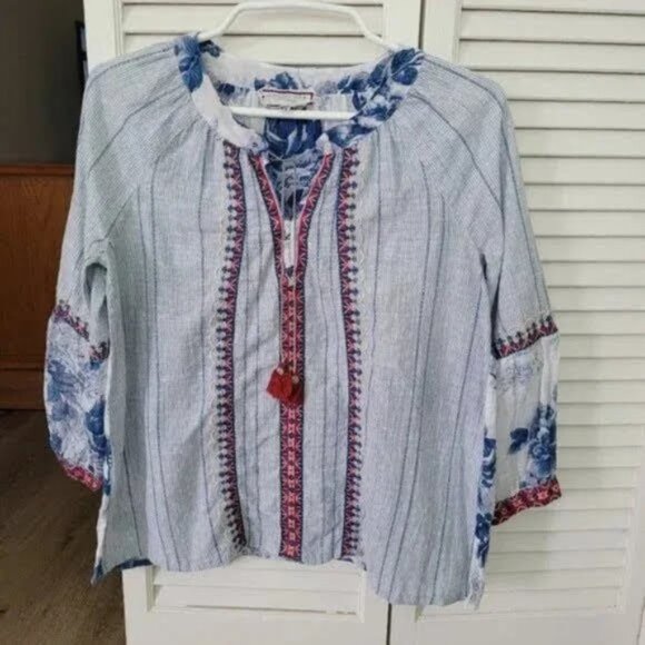 Johnny Was Effortless Peasant Blouse. - Picture 3 of 8